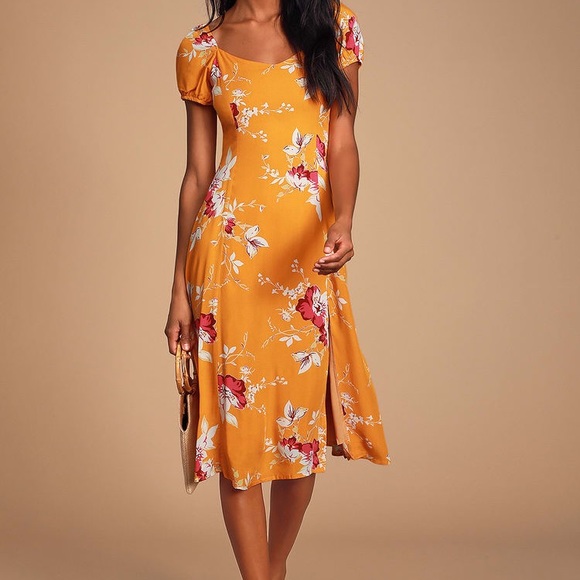 NWT Lulus size S beautiful summer midi dress - Picture 2 of 5